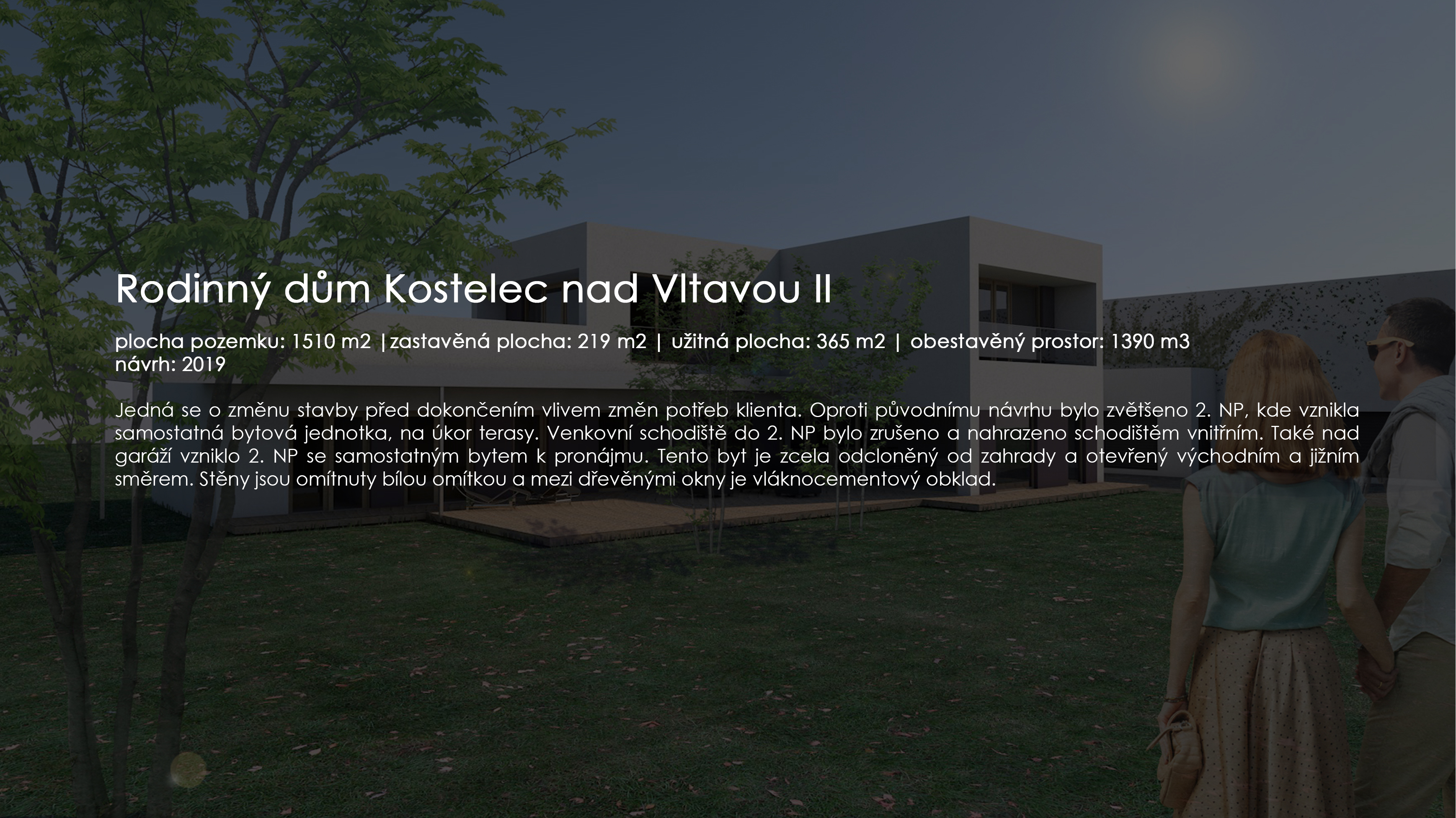 RD Kostelec nad Vltavou II, textová část